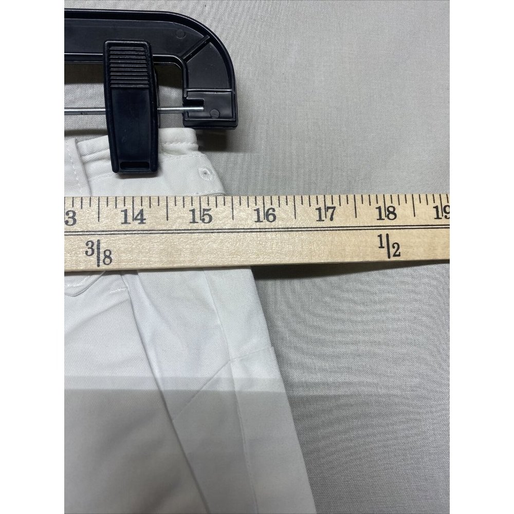 Ann Taylor Loft Women Shorts pant Bottom 4 Classic Bermuda White Adjustable Band - Picture 2 of 5